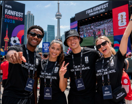 Karma Casting brand ambassadors at the FIFA Fan Festival Toronto 2026